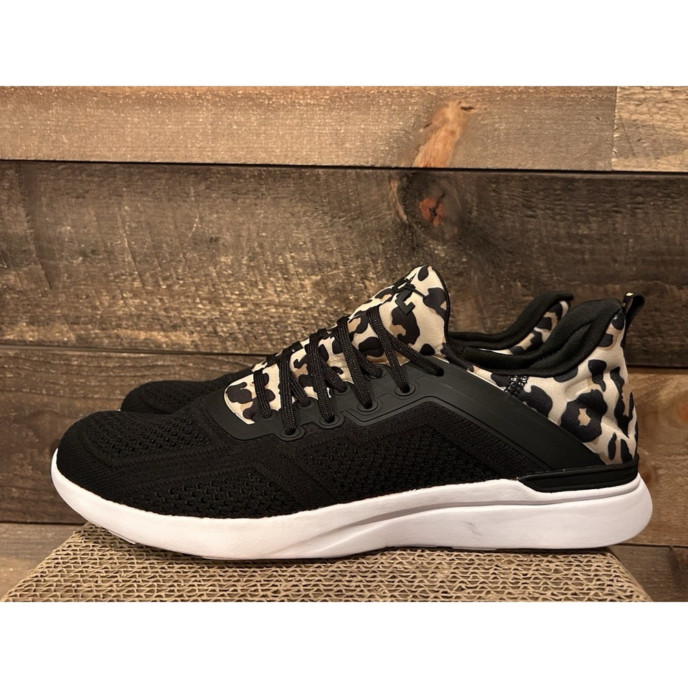 APL Black and Leopard‎ Print Sneakers Size 10.5 NEW